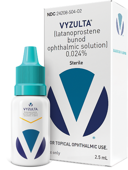 image of VYZULTA® bottle and packaging